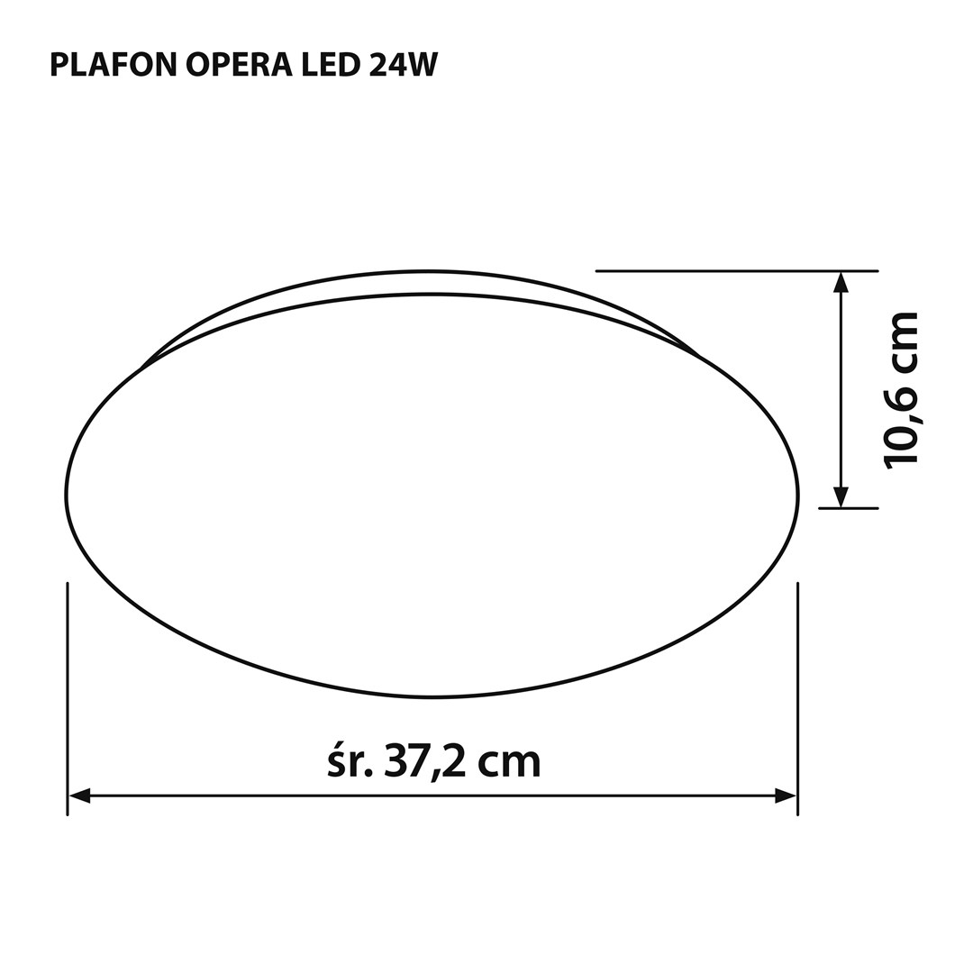 Led stropna svjetiljka Activejet OPERA LED 24W-2