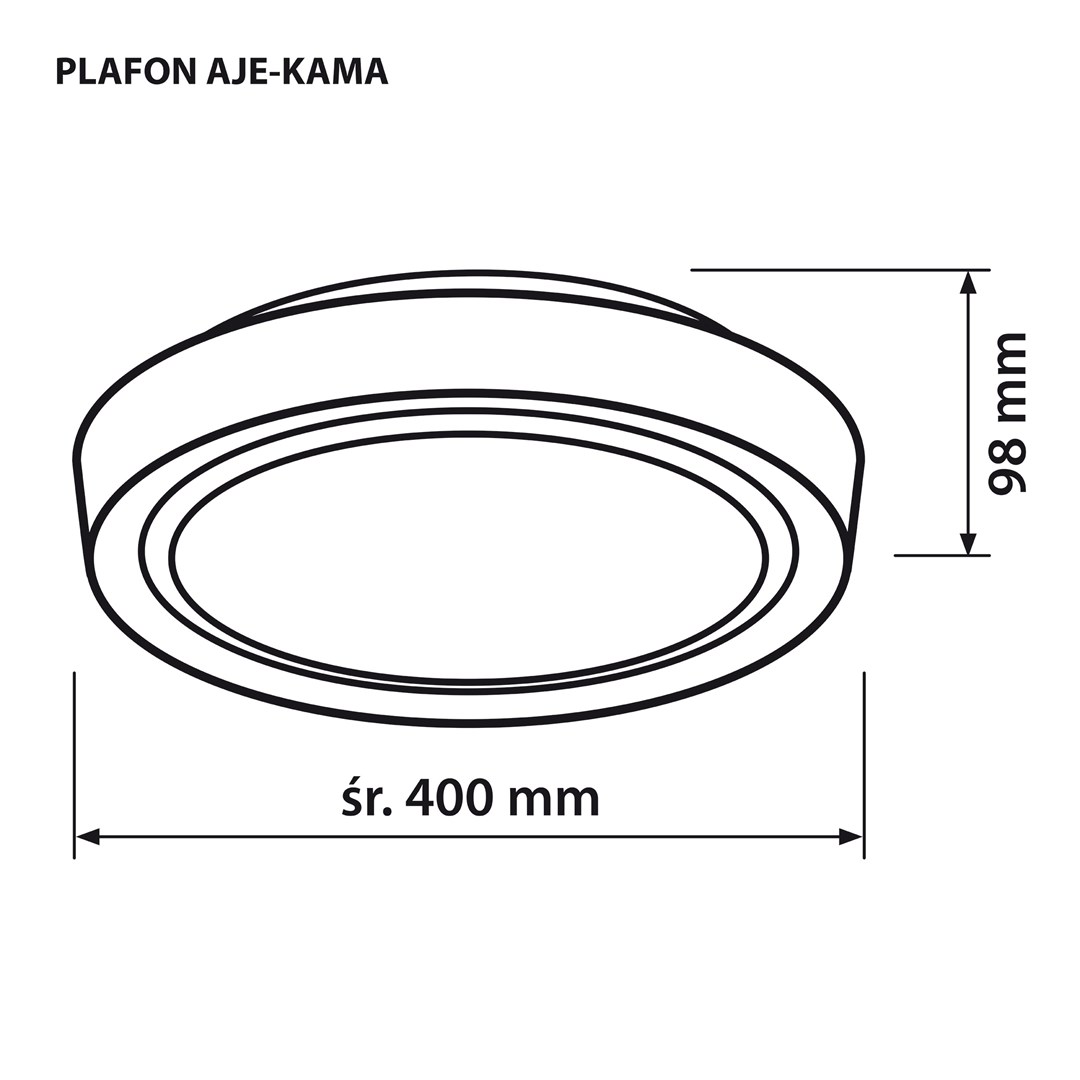 Plafonjera ACTIVEJET AJE-KAMA (LED, 24W, 2580 lm, 4000 K, IP20, bijela)-6