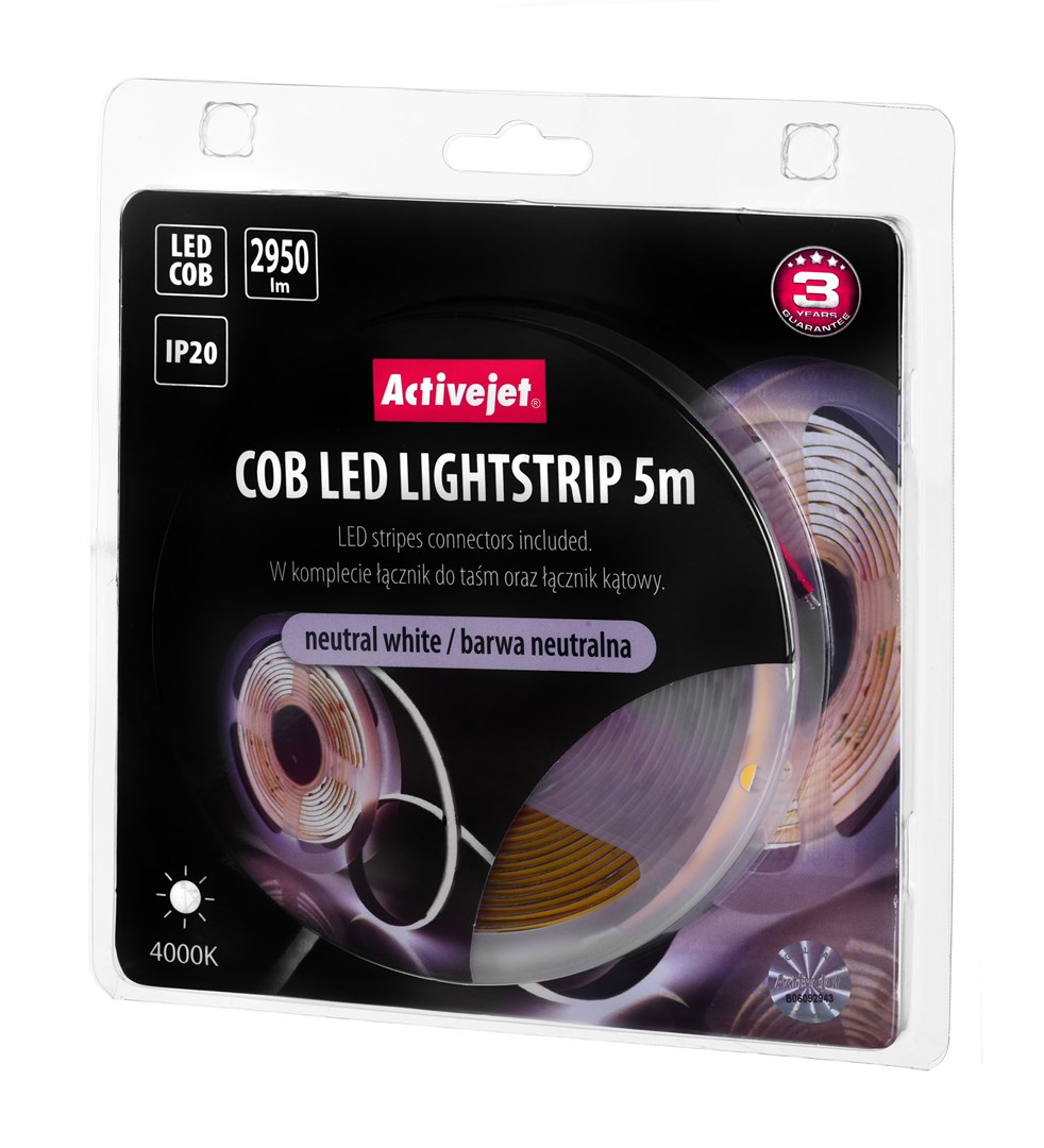 LED traka ACTIVEJET AJE-COB (5m, 30w, 2950lm, neutralna bijela, ip20)-6