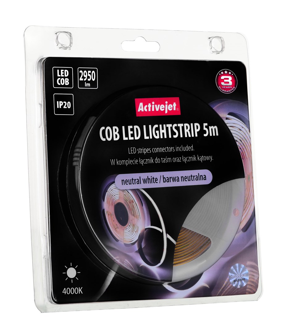 LED traka ACTIVEJET AJE-COB (5m, 30w, 2950lm, neutralna bijela, ip20)-8