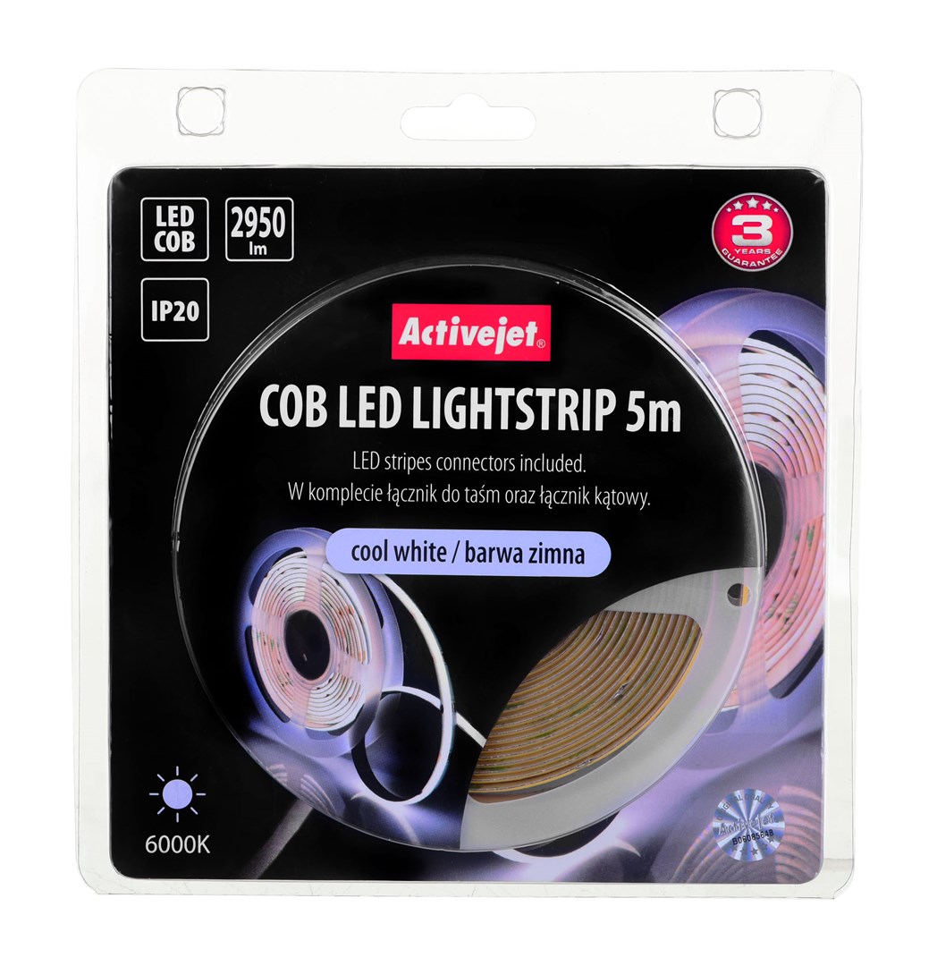 LED traka ACTIVEJET AJE-COB (5m, 30w, 2950lm, hladno bijela, ip20)-1
