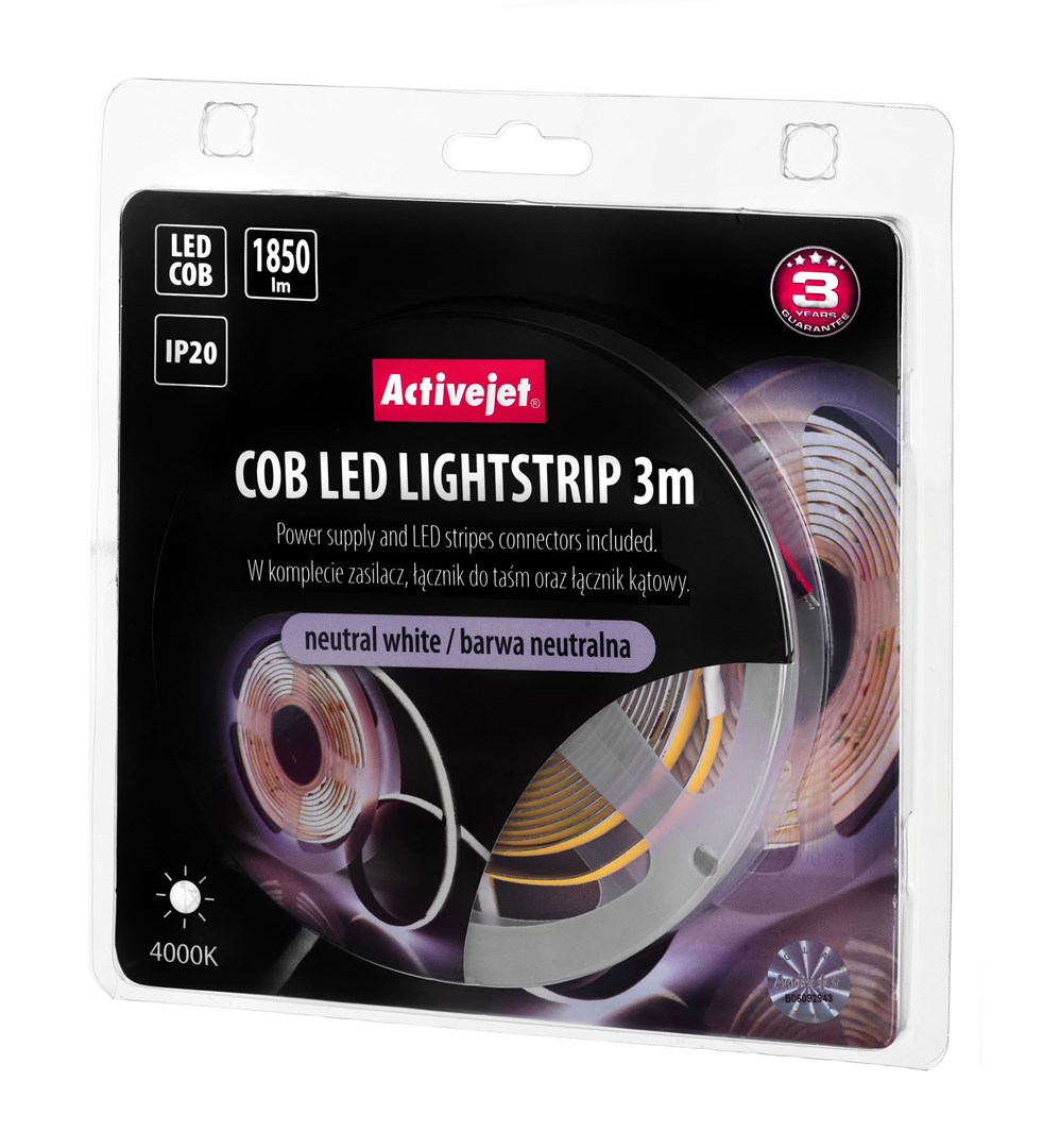 Univerzalna LED traka Activejet AJE-COB 3m neut (za unutarnju upotrebu)-8