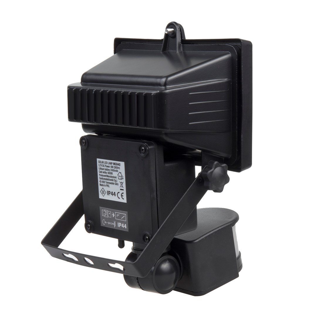 Solarna lampa MACLEAN MCE442 LED reflektor Senzor pokreta IP44 6W 6000K-1