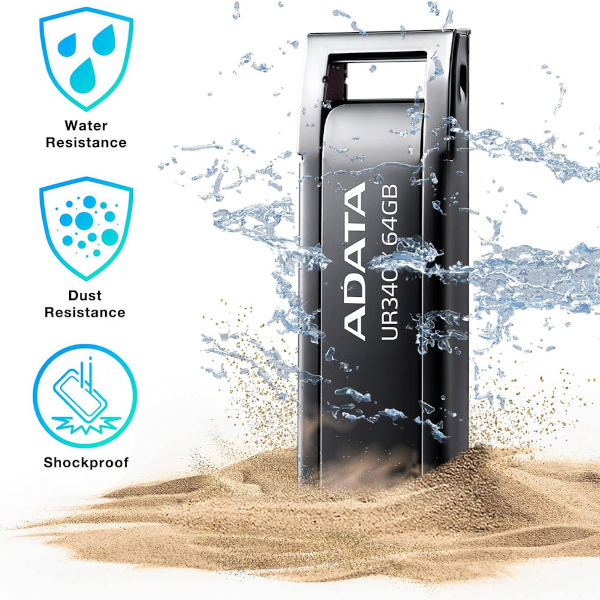 Memorija USB ADATA UR340 64 GB USB Type-A 3.2 Gen 2 (3.1 Gen 2) crna-1