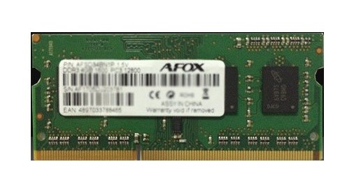 AFOX AFSD34AN1P memory module 4 GB 1 x 4 GB DDR3 1333 MHz-3