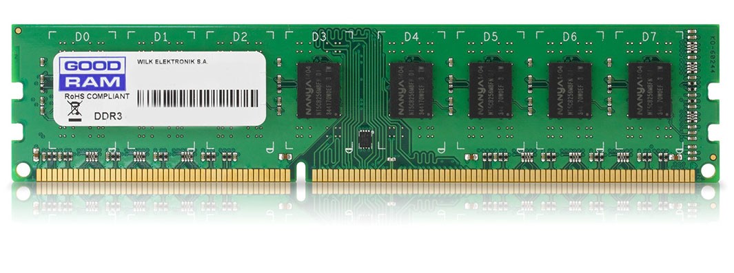 RAM GOODRAM 4GB PC3-10600 (1 x 4 GB, ddr3, 1333 MHz, 240-pin DIMM, 1.5 V)-1