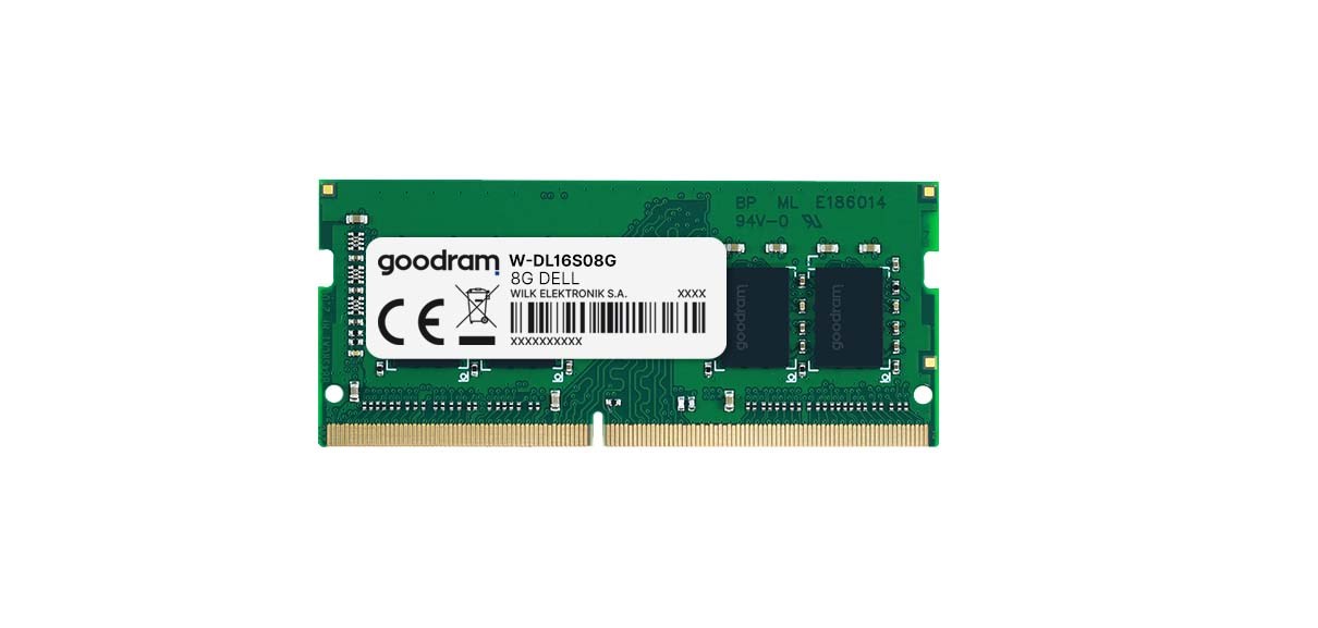 RAM GOODRAM W-DL16S08G (8 GB, 1 x 8 GB, DDR3, 1600 MHz, 204-pin SO-DIMM)-0