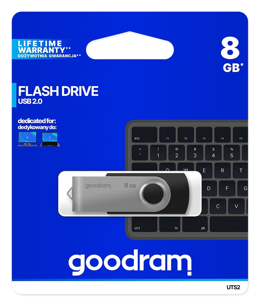 USB stick Goodram UTS2 (8 GB, USB Type-A, 2.0) crno-srebrni-4