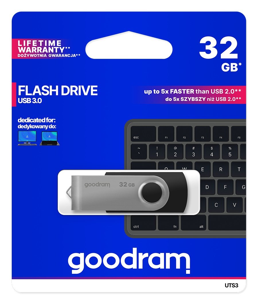 Memorija USB Goodram UTS3 (32 GB, USB Type-A, 3.2 Gen 1) crna-4