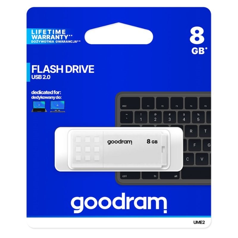 Memorija USB Goodram UME2 (8 GB, USB Type-A, 2.0) bijela-0