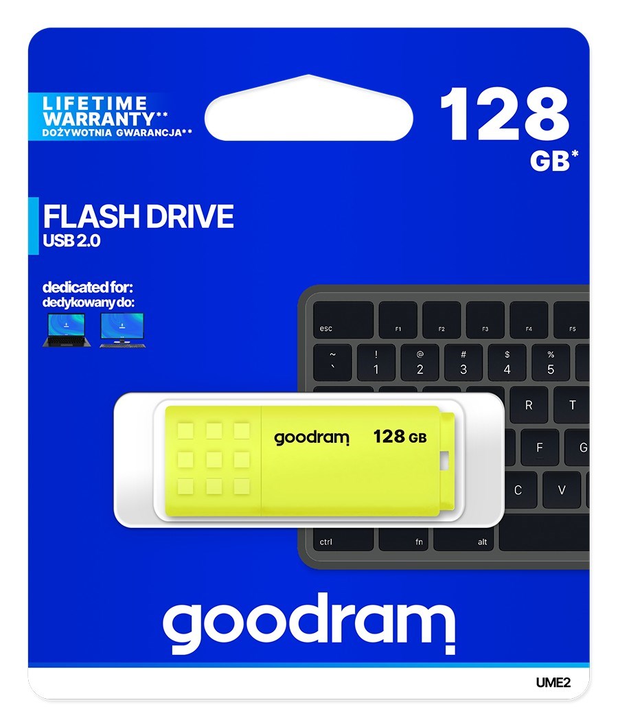 USB memorija GOODRAM UME2 (128 GB, USB Type-A 2.0) žuta-4