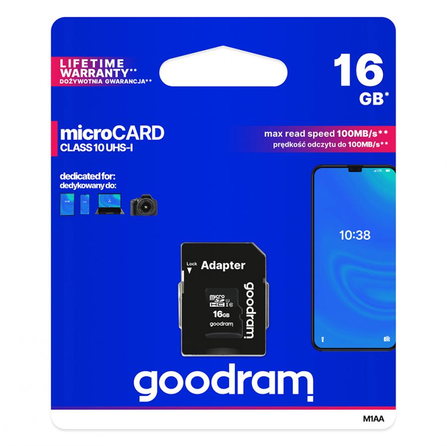 Memorijska kartica Goodram M1AA-0160R12 (16 GB, MicroSDHC, Class 10, UHS-I)-1