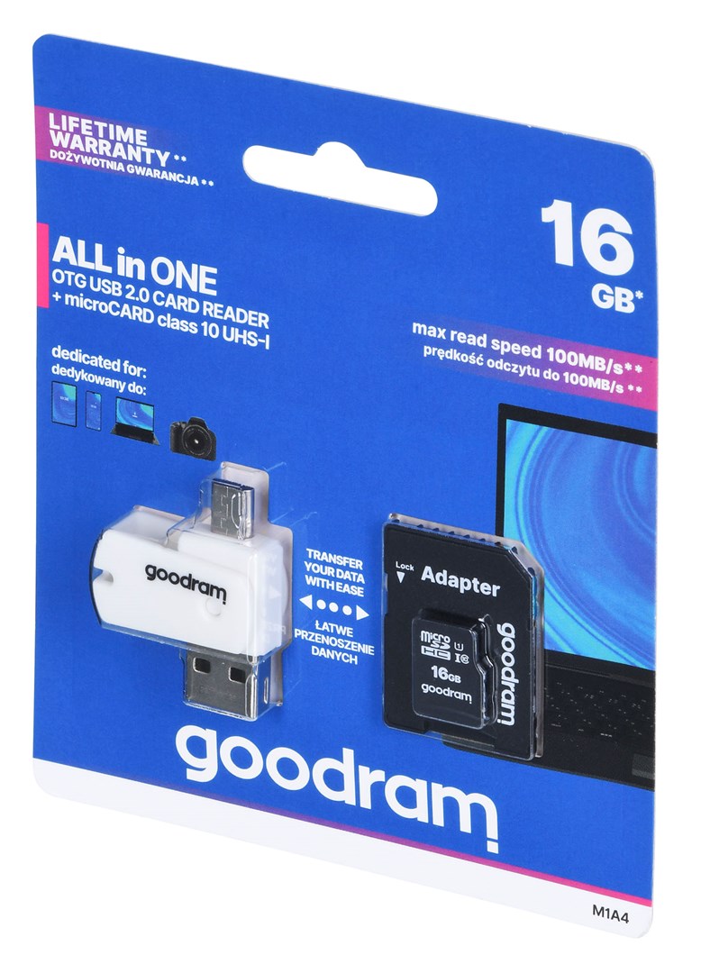 Memorijska kartica Goodram M1A4-0160R12 (16 GB, MicroSDHC, Class 10, UHS-I)-0
