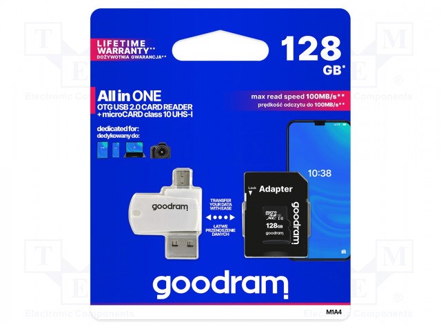 Memorijska kartica Goodram M1A4-1280R12 (128 GB, MicroSDHC, Class 10, UHS-I)-1