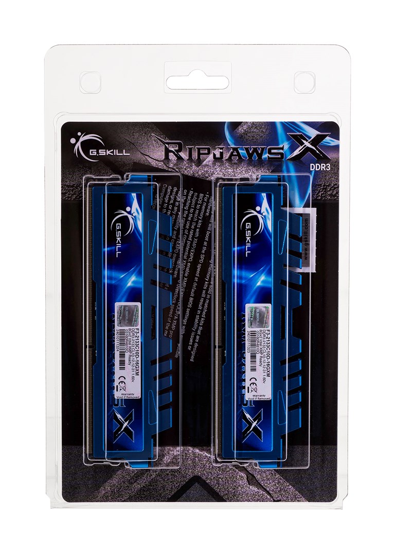 Memorija G.SKILL RipjawsX 16GB (8GBx2) DDR3-2133 MHz (2 x 8 GB)