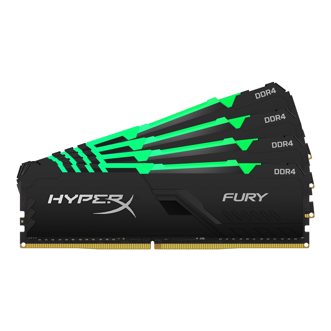 RAM KINGSTON FURY HX432C16FB3AK4/32 (32 GB, 4 x 8 GB, ddr4, 3200 MHz, cas latency 16, heatsink, xmp)-0