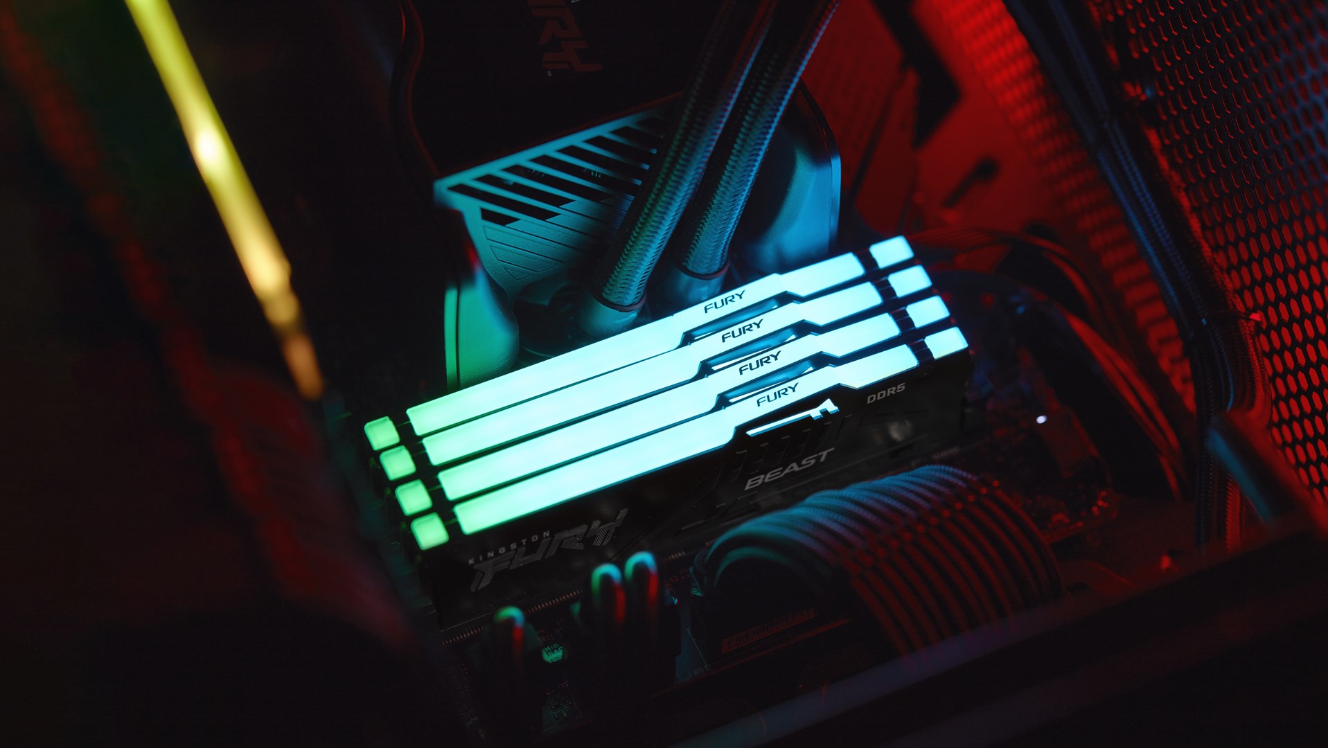 RAM KINGSTON FURY Beast 16GB 4800MT/s DDR5 CL38 DIMM (kit of 2, RGB)-16