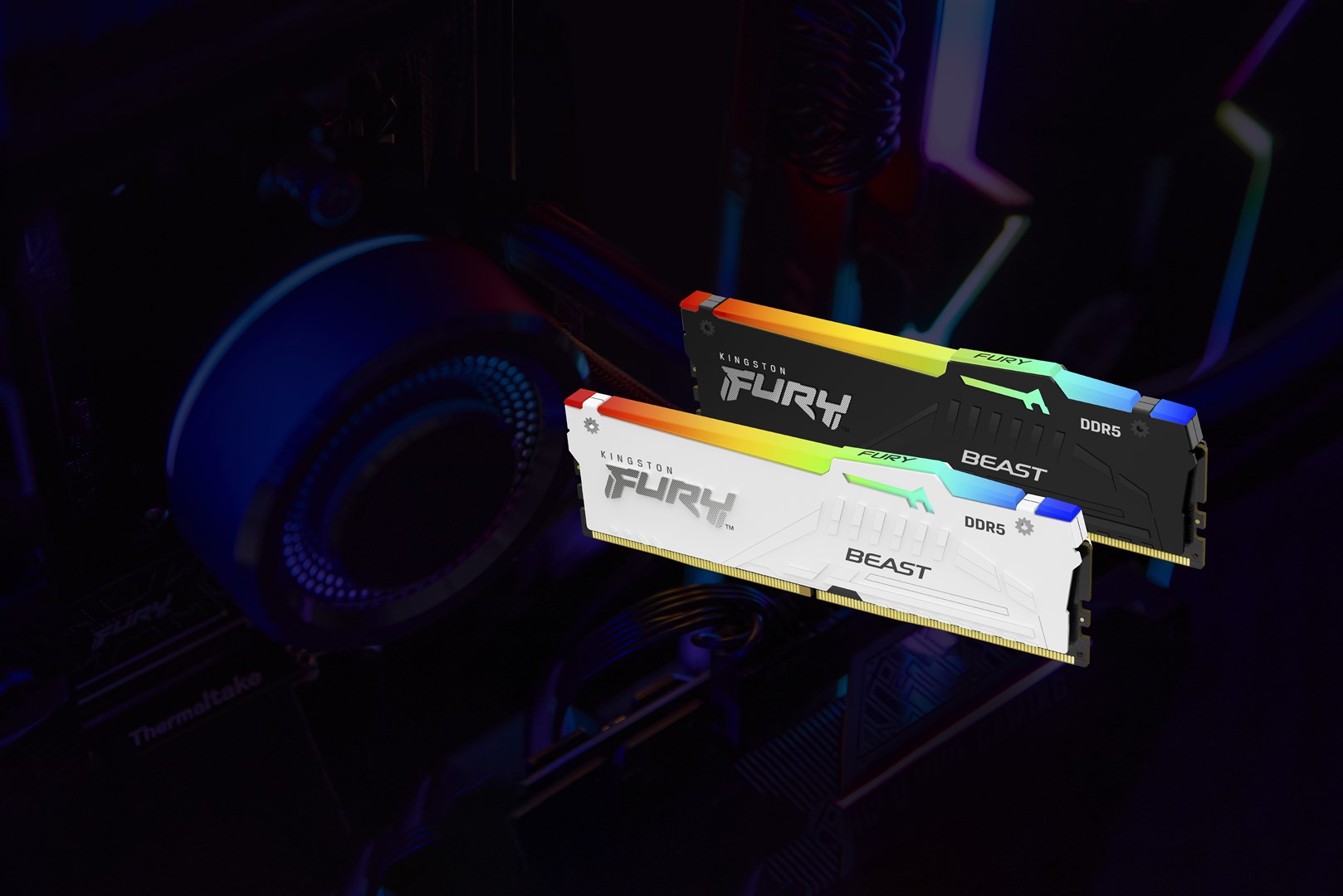 RAM KINGSTON FURY Beast 16GB 4800MT/s DDR5 CL38 DIMM (kit of 2, RGB)-0