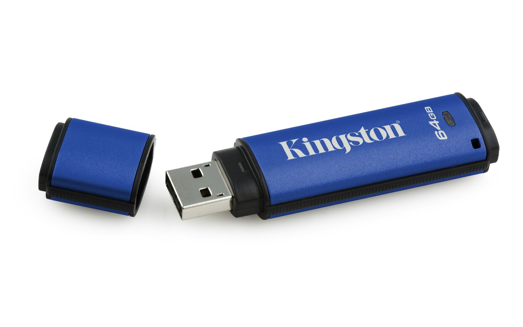 USB stick KINGSTON DataTraveler Vault Privacy 3.0 (64gb, usb type-a, 3.2 gen 1, plavi)-1