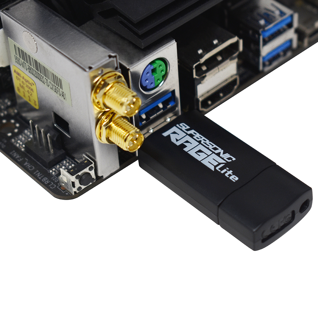 USB PATRIOT Supersonic Rage Lite (32GB, USB-A, 3.2 Gen 1 crna i plava)-4