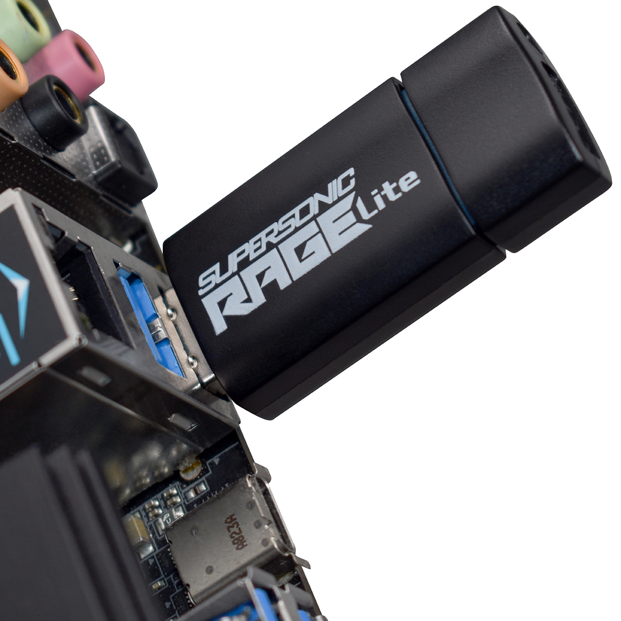 USB PATRIOT Supersonic Rage Lite (32GB, USB-A, 3.2 Gen 1 crna i plava)-5