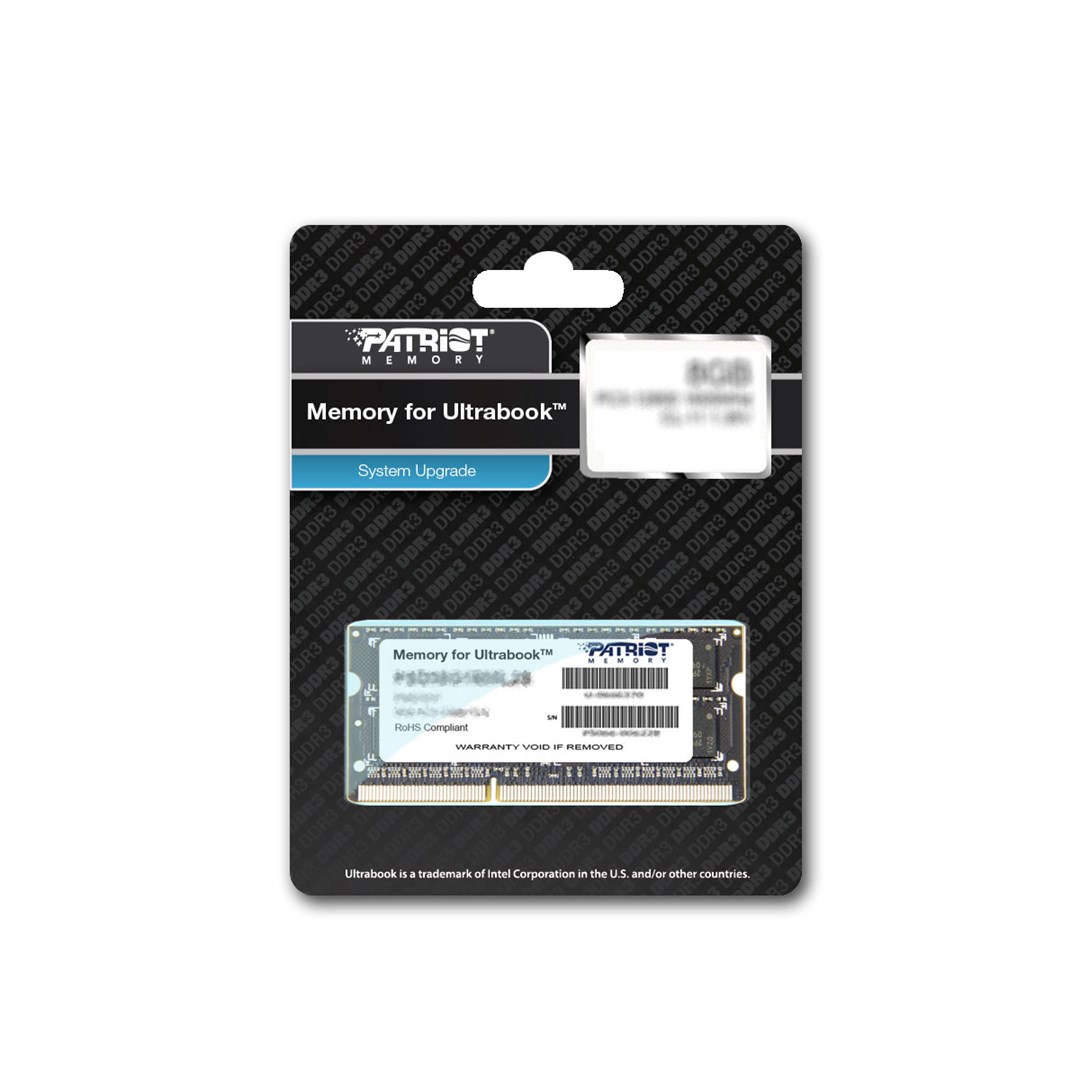 Memorija PATRIOT (8GB, PC3-12800, SODIMM, DDR3, 1600MHz)-5