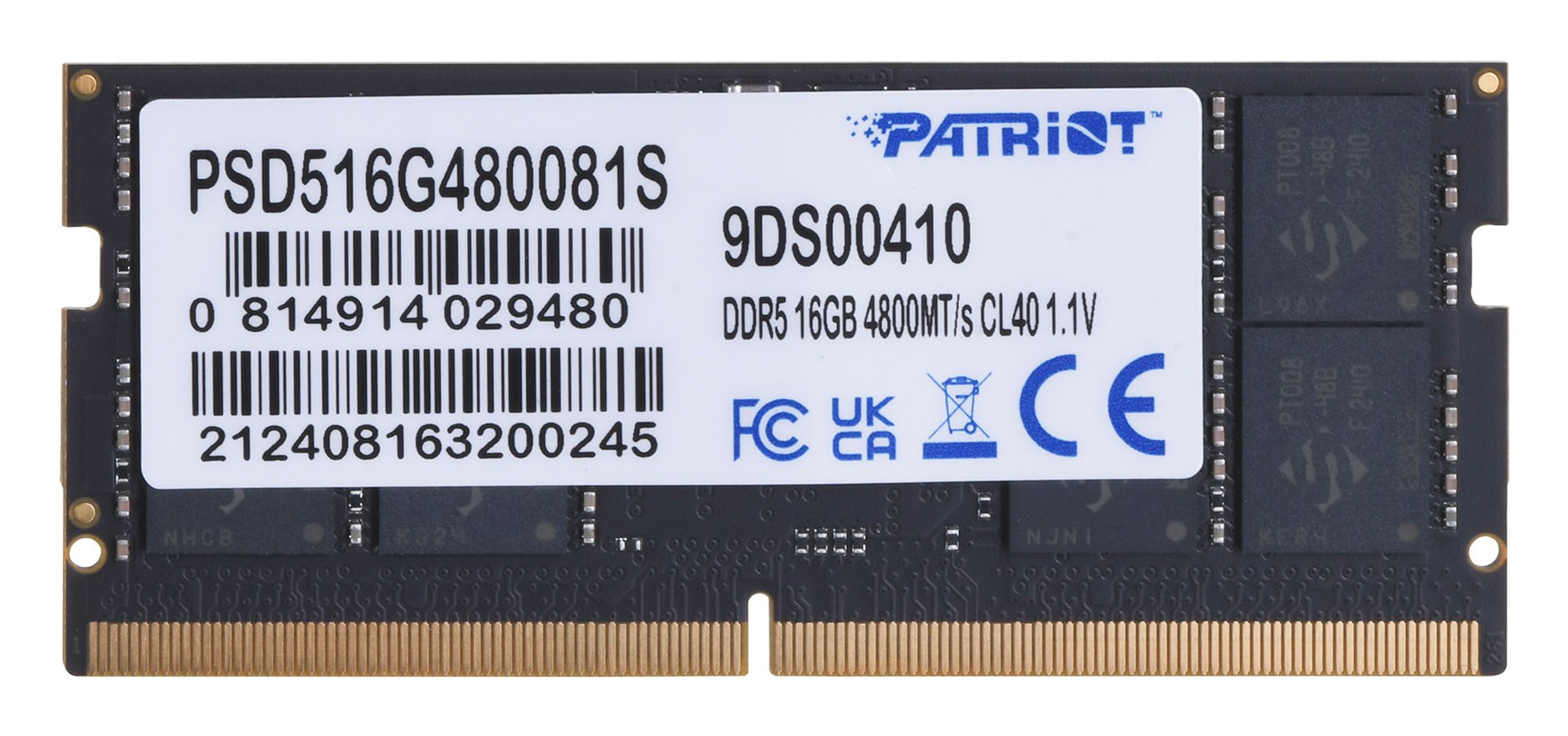 RAM memorija za laptop PATRIOT Signature Line 16GB DDR5 4800MHz SO-DIMM-1