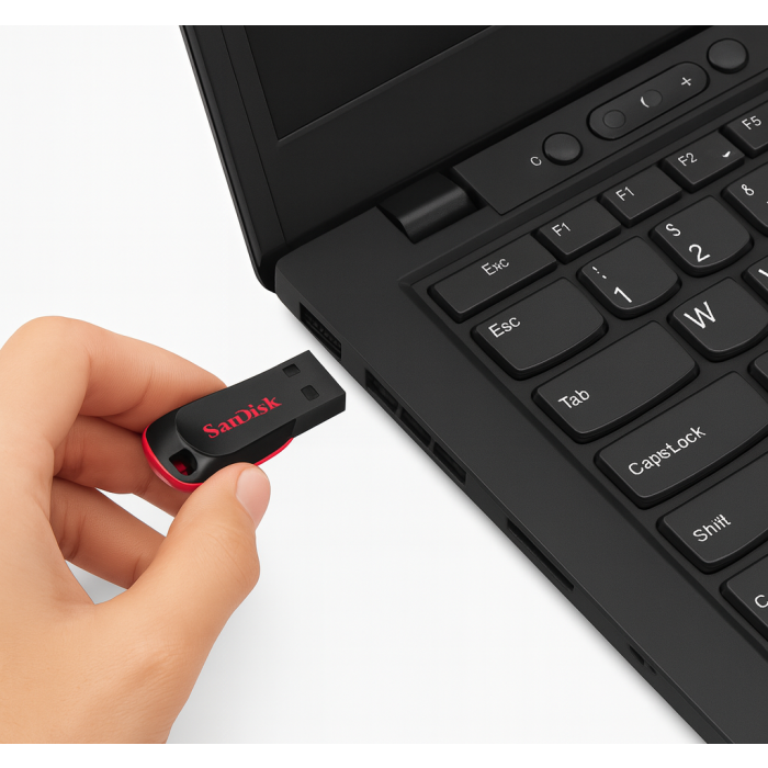USB stick SANDISK Cruzer Blade 64 GB (USB Type-A 2.0, crno-crveni)-7