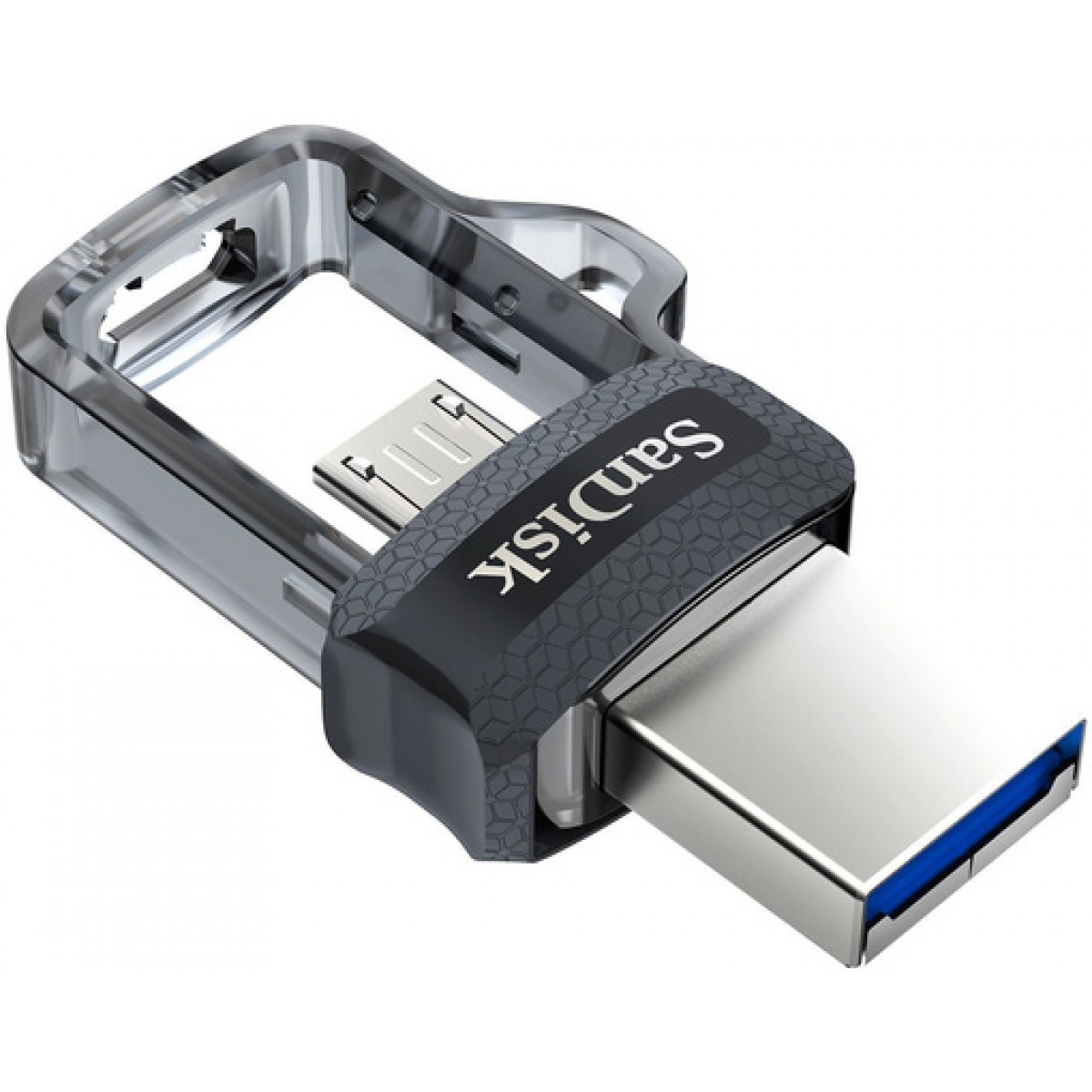 USB memorija Flash Drive SANDISK Ultra Dual M3.0 (64 GB, USB Type-A / Micro-USB 3.2 Gen 1) crni, srebro, prozirno