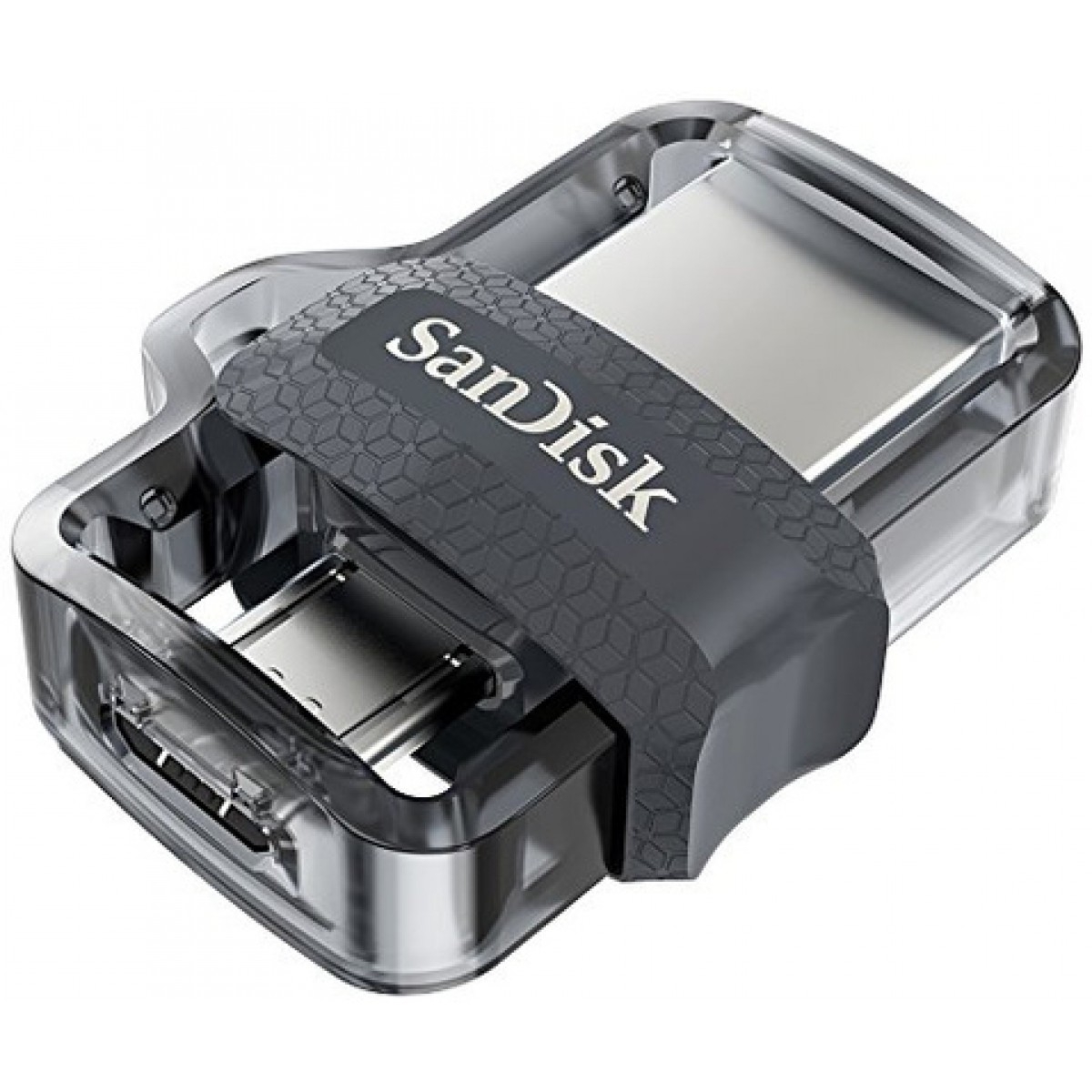 USB memorija Flash Drive SANDISK Ultra Dual M3.0 (64 GB, USB Type-A / Micro-USB 3.2 Gen 1) crni, srebro, prozirno-1
