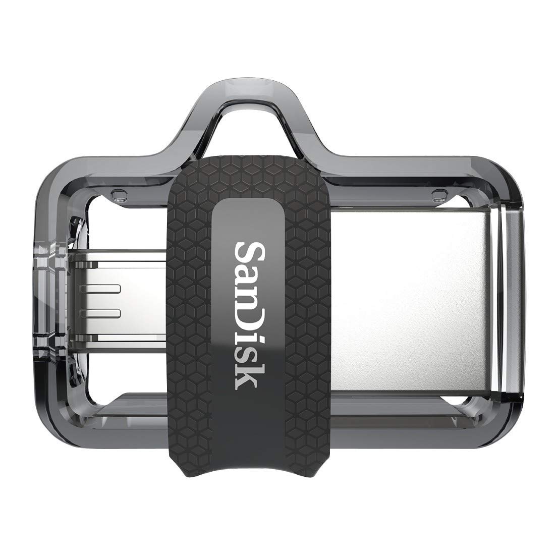 SanDisk Ultra Dual m3.0 USB flash drive 32 GB USB Type-A / Micro-USB 3.2 Gen 1 (3.1 Gen 1) Black, Silver, Transparent