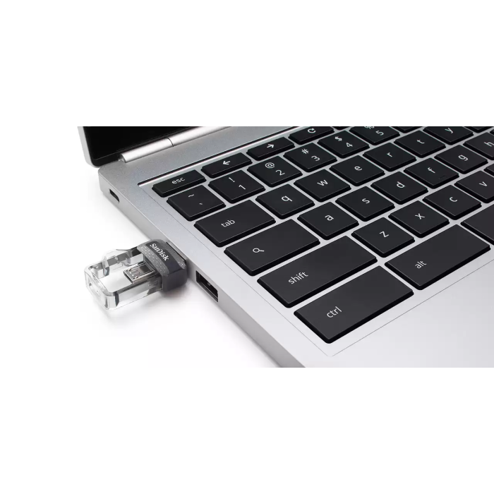 USB memorija Flash Drive SANDISK Ultra Dual M3.0 (256 GB, USB Type-A / Micro-USB 3.2 Gen 1) crni, srebro, prozirno-10