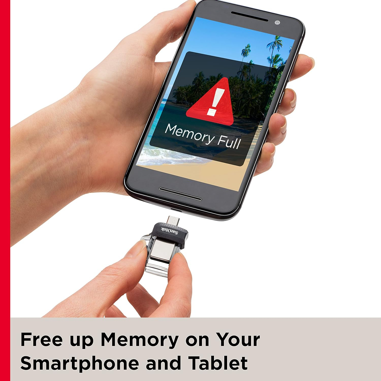 USB memorija Flash Drive SANDISK Ultra Dual M3.0 (256 GB, USB Type-A / Micro-USB 3.2 Gen 1) crni, srebro, prozirno-4