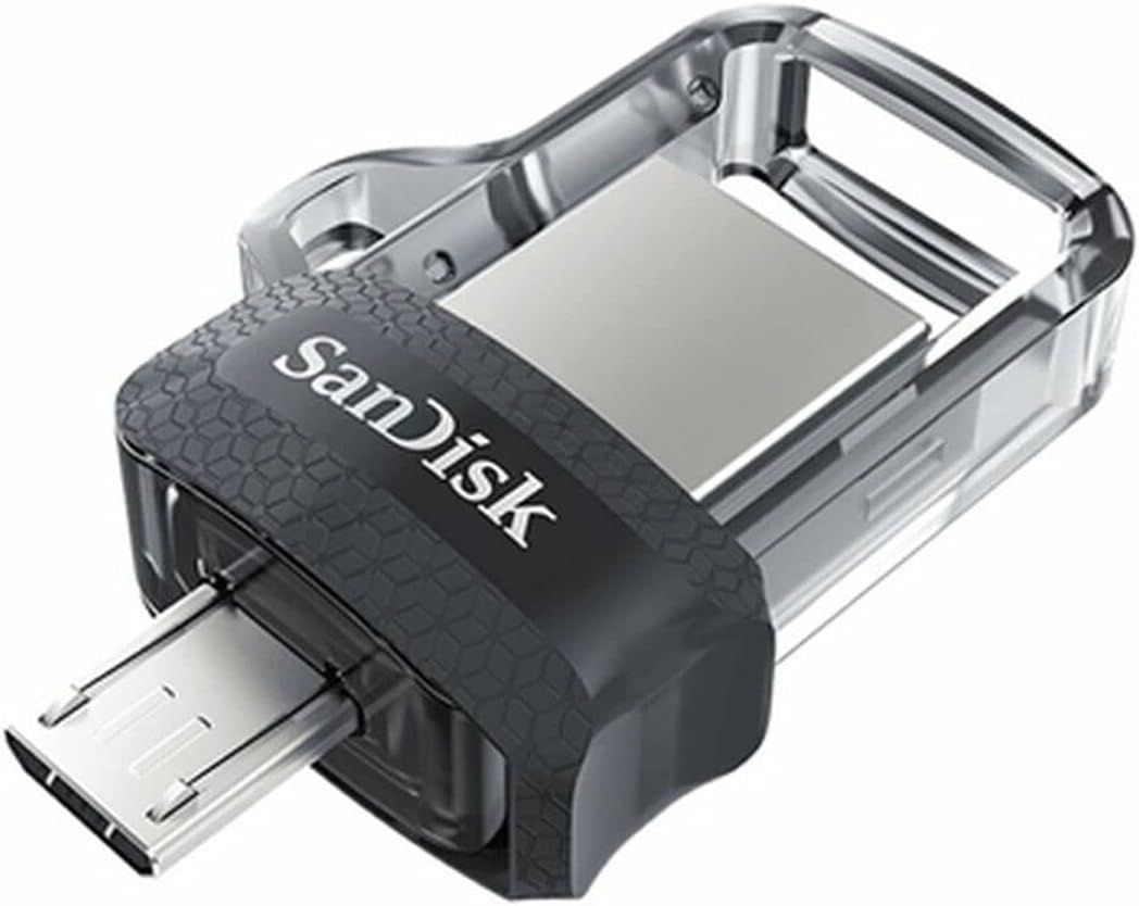 USB memorija Flash Drive SANDISK Ultra Dual M3.0 (256 GB, USB Type-A / Micro-USB 3.2 Gen 1) crni, srebro, prozirno-3