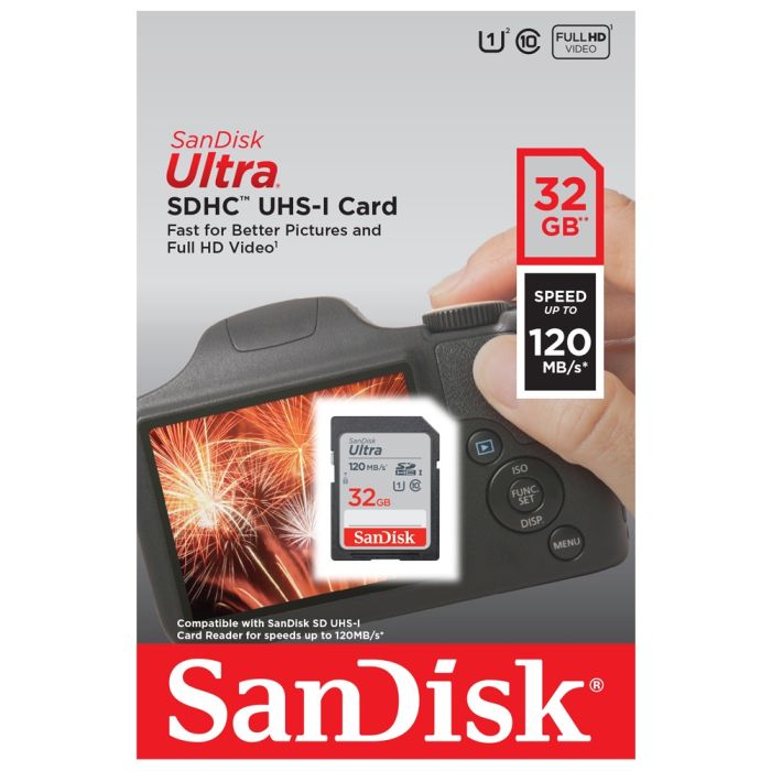 SanDisk Ultra memory card 32 GB SDHC Class 10-1