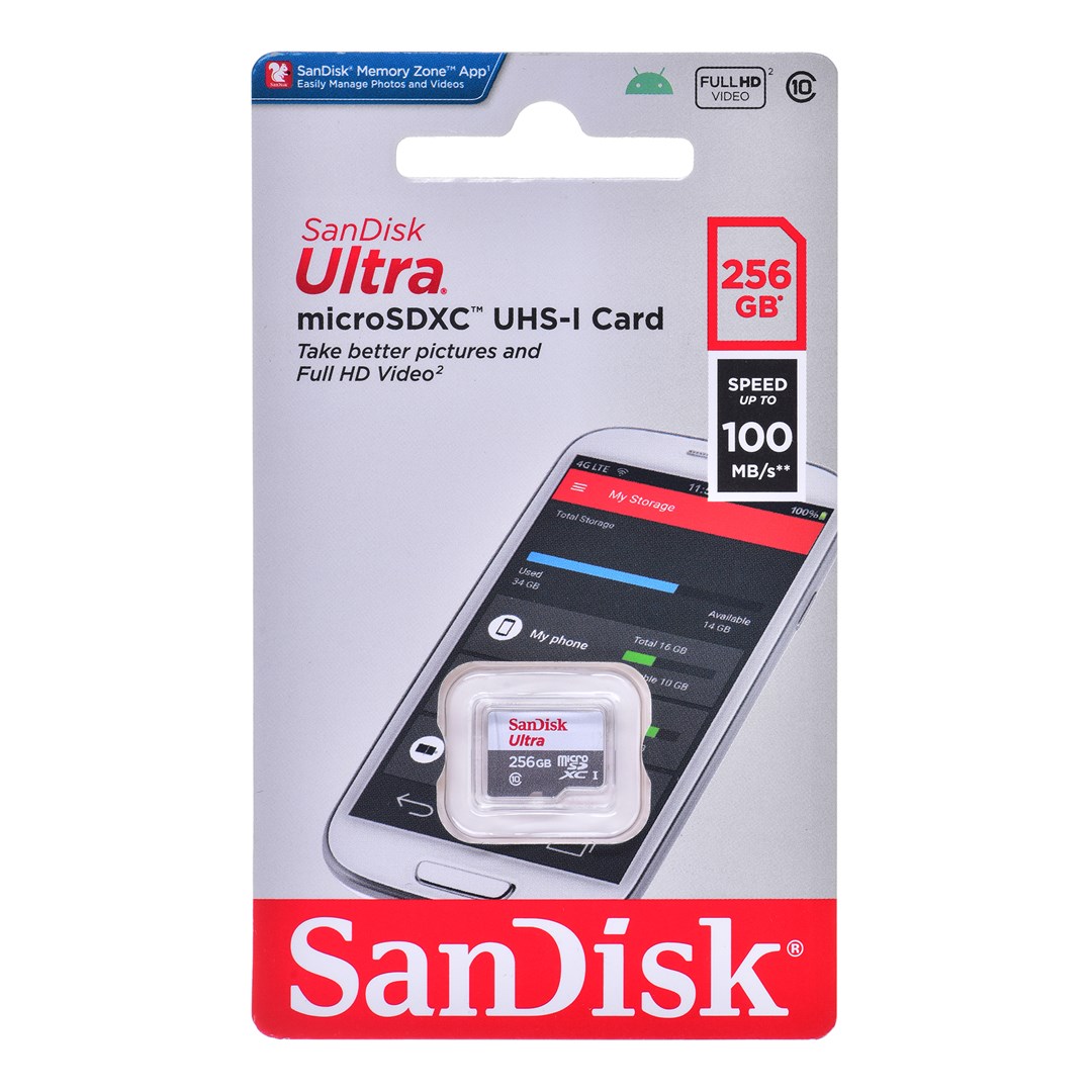Memorijska kartica Sandisk Ultra MicroSDXC 256GB (100MB/S, A1, CL10, UHS-I)-0