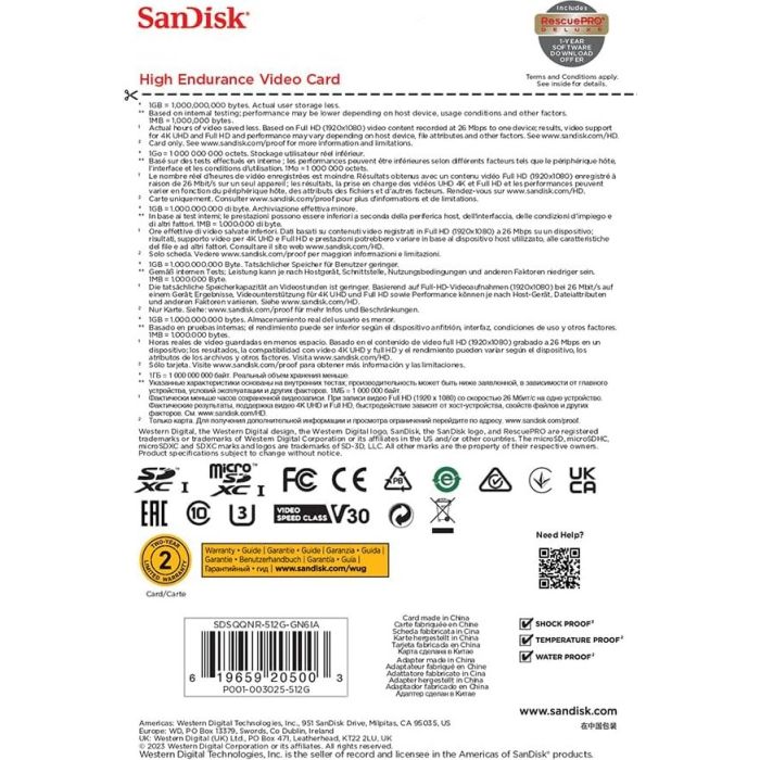 Memorijska kartica SANDISK SDSQQNR-512G-GN6IA (512 GB, MicroSDXC, Class 10)-2