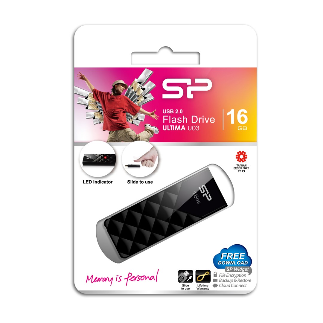 USB FLASH DRIVE SILICON POWER ULTIMA U03 (16 GB, USB Type-A, 2.0, crni)-5