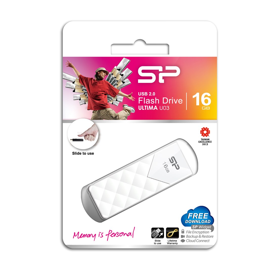 Pendrive SILICON POWER Ultima U03 (16 GB, USB Type-A, USB 2.0, bijeli)-3