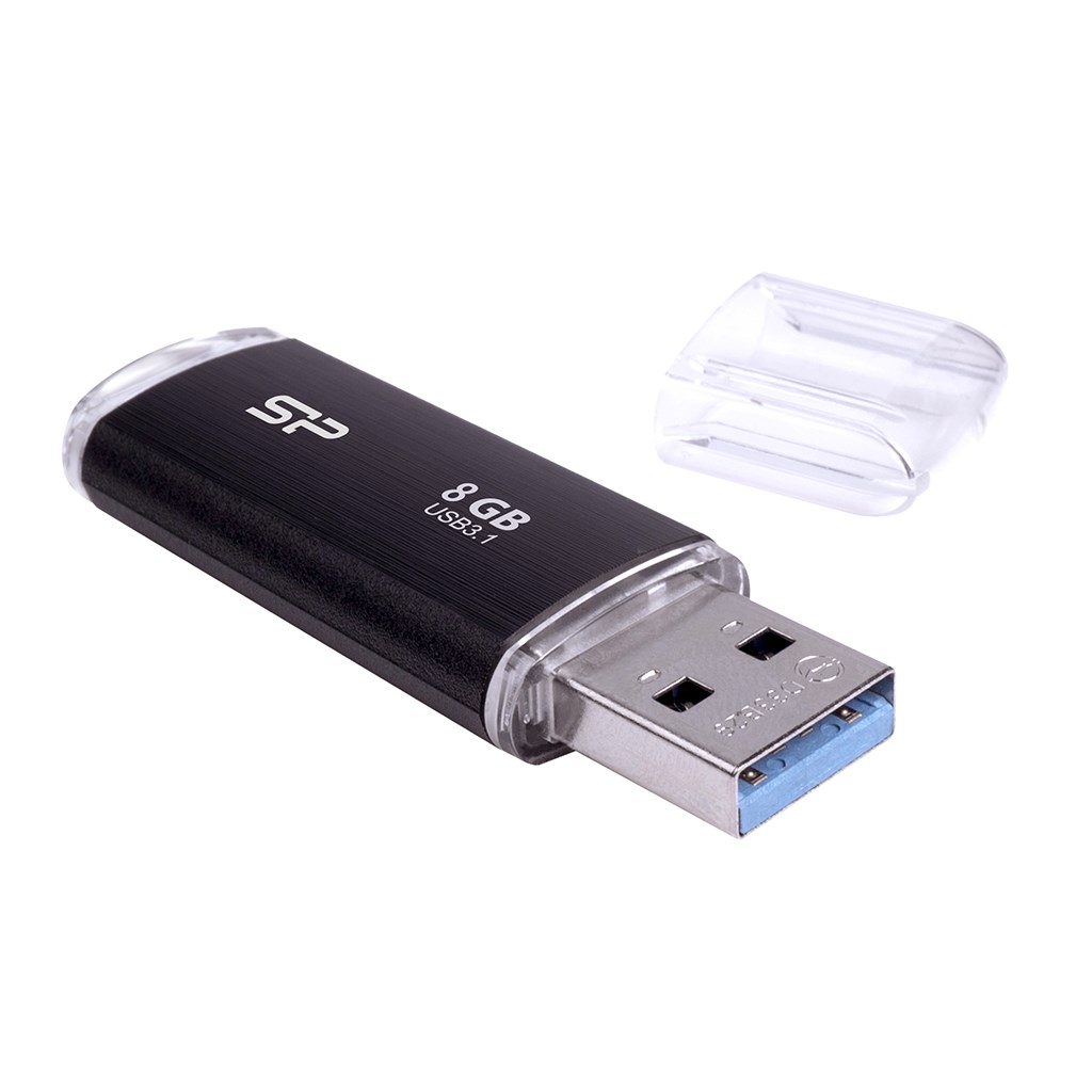 USB FLASH DRIVE SILICON POWER BLAZE B02 (8 GB, usb type-a, 3.2 gen 1, crni)-0