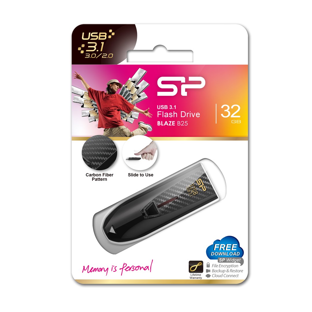 USB FLASH DRIVE SILICON POWER BLAZE B25 (32 GB, usb type-a, 3.2 gen 1)-2