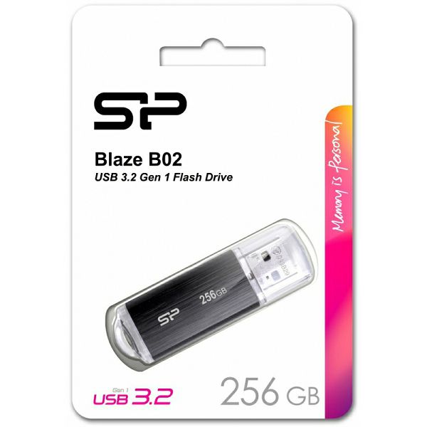 SP USB 3.1 FLASH DRIVE BLAZE B02 256GB BLACK-1