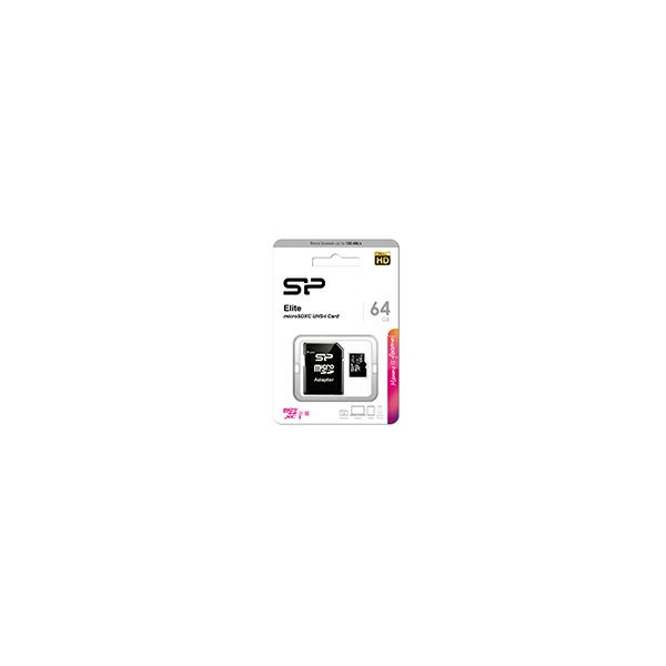SP MEMORIJSKA KARTICA MicroSDXC Elite/Adapter 64GB CL10-0