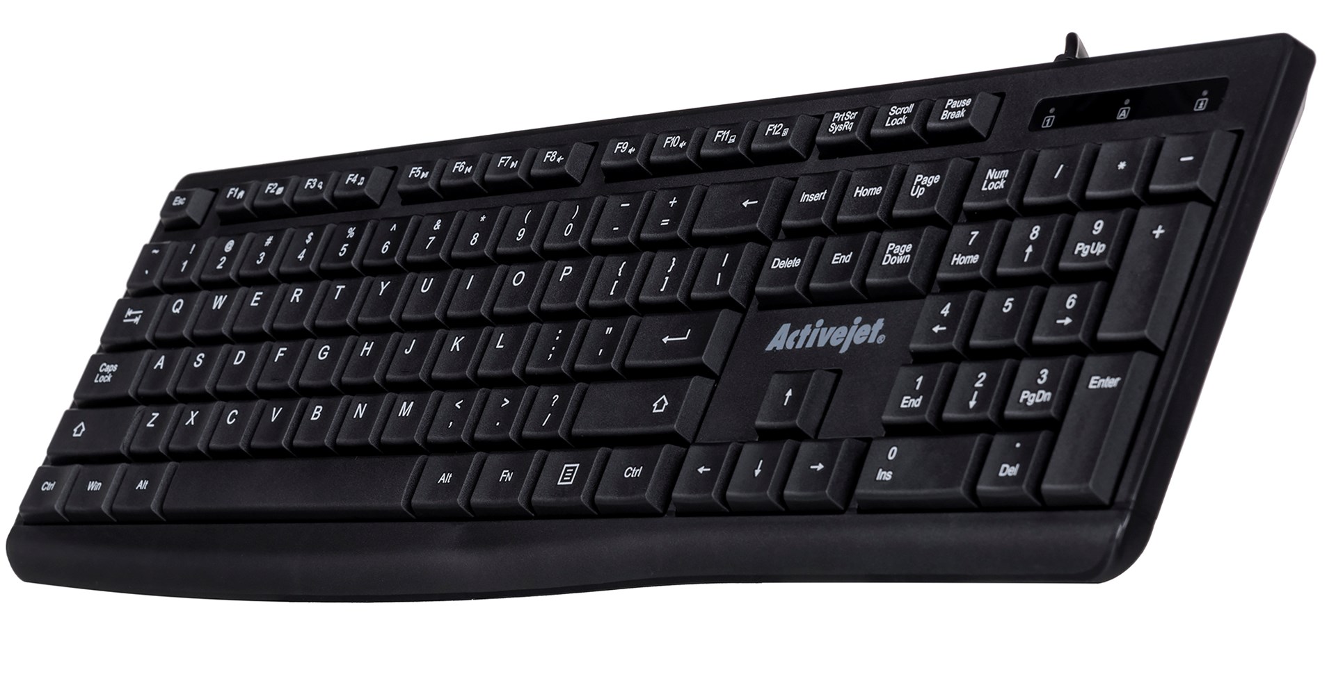 Tipkovnica ACTIVEJET K-3803S (Žična, QWERTY, USB, Crna) – internacionalna non HR tipkovnica-5