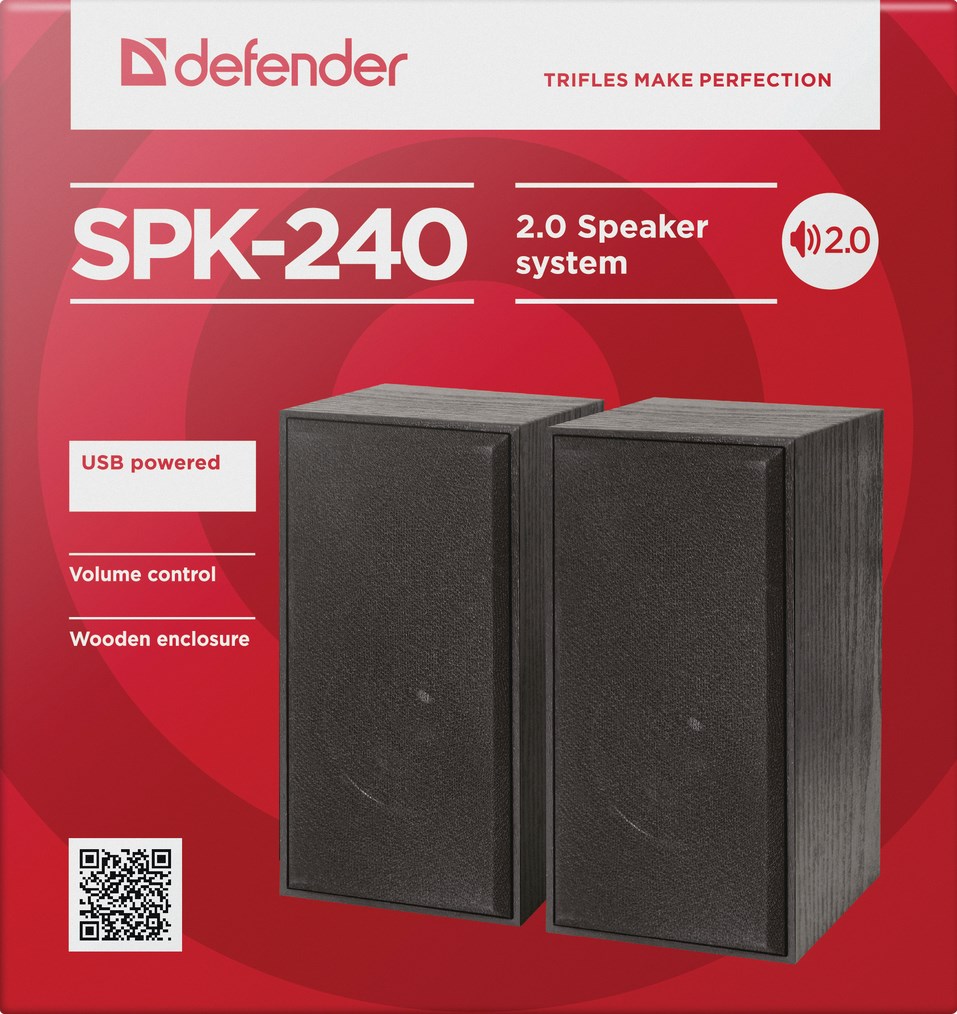 Žični zvučnik DEFENDER SPK-240 (6 W) crna-0