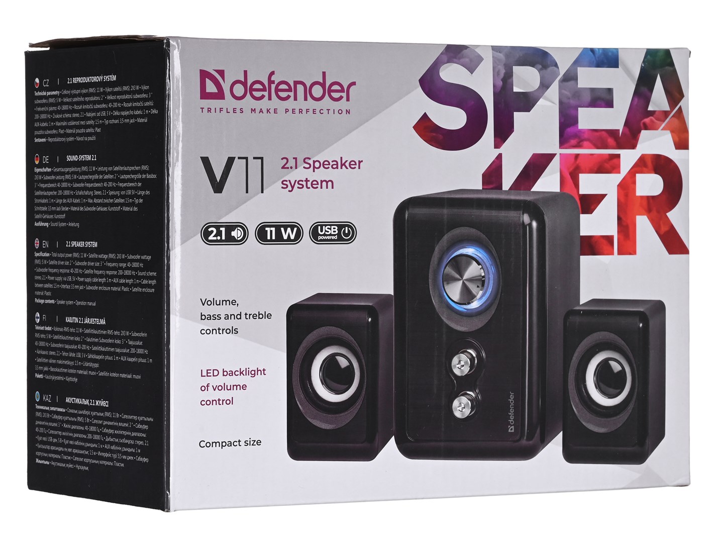 Zvučnici za računalo DEFENDER V11 2.1 11W USB-8