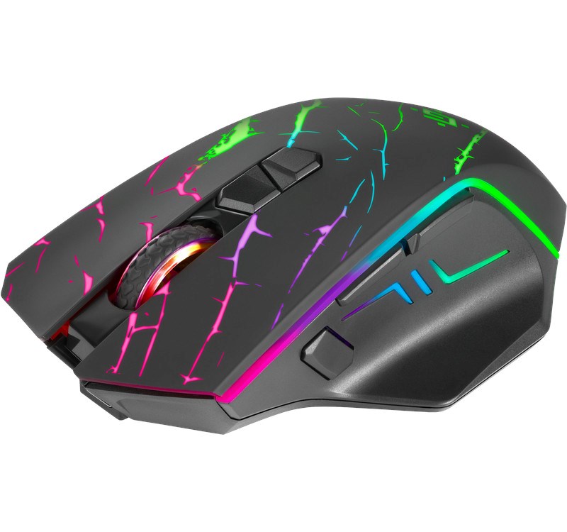 Miš DEFENDER GM-503 Uran (bežični, optički, 3200dpi, RGB, sivi)-1