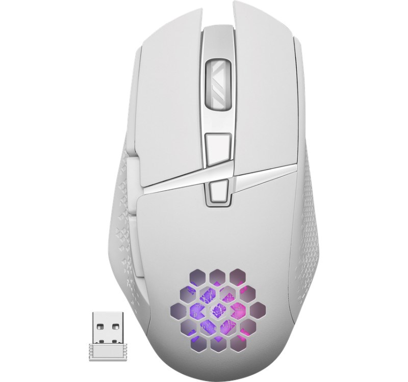Miš DEFENDER GM-514 GLORY (optički, RF, RGB, 3200dpi, 7 tipki) bijeli-0
