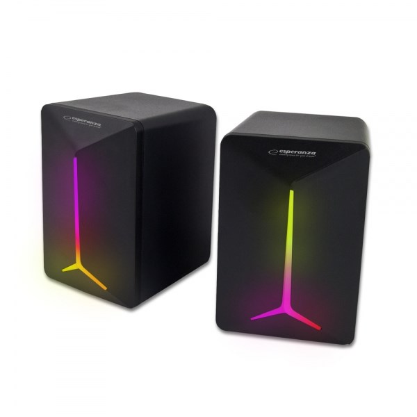 ESPERANZA USB SPEAKERS 2.0 LED RAINBOW FREVO EGS105-0