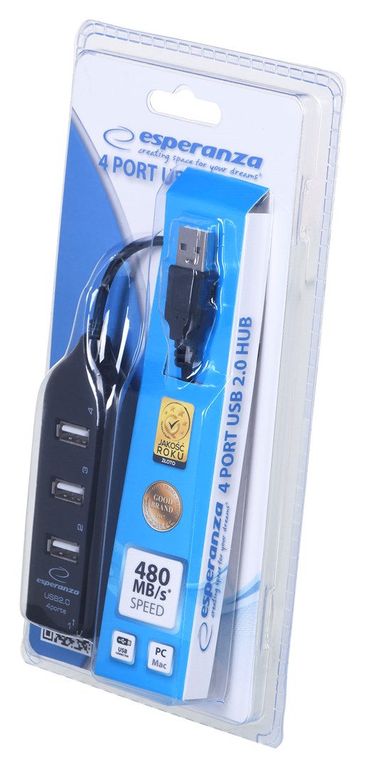 Hub ESPERANZA EA116 (480 Mbit/s) crni-2
